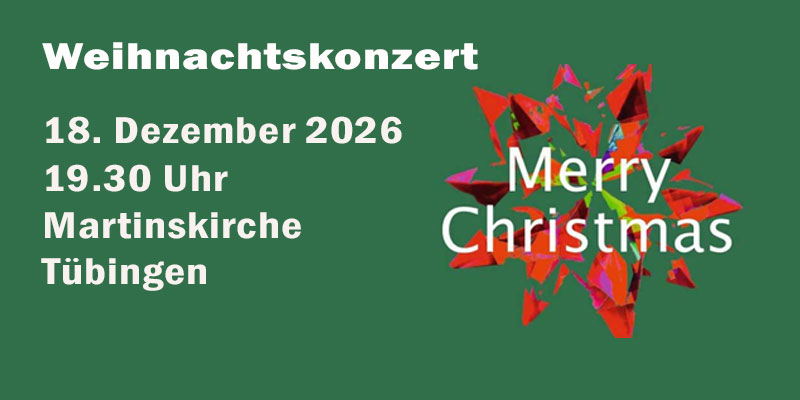 18.12. Weihnachtskonzert in der Martinskirche